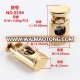 BST245 Spring Loaded Metal Round Toggle Stopper Cord Locks End Single Hole Apparel